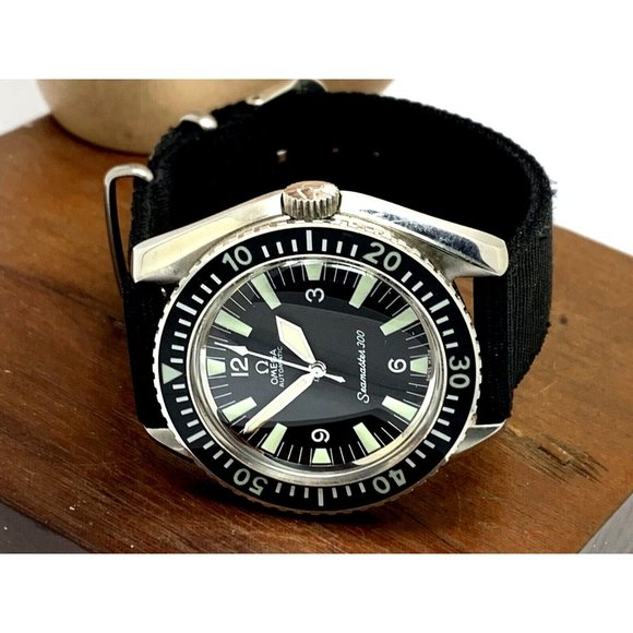 Omega Seamaster 300 Men's Watch 165.024 Swiss Automatic 1967 Vintage Bla… - Picture 8 of 13